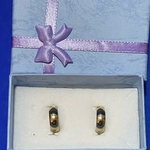 Gold Hoop Earrings Clip